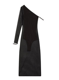 One sleeve diamonds - Black