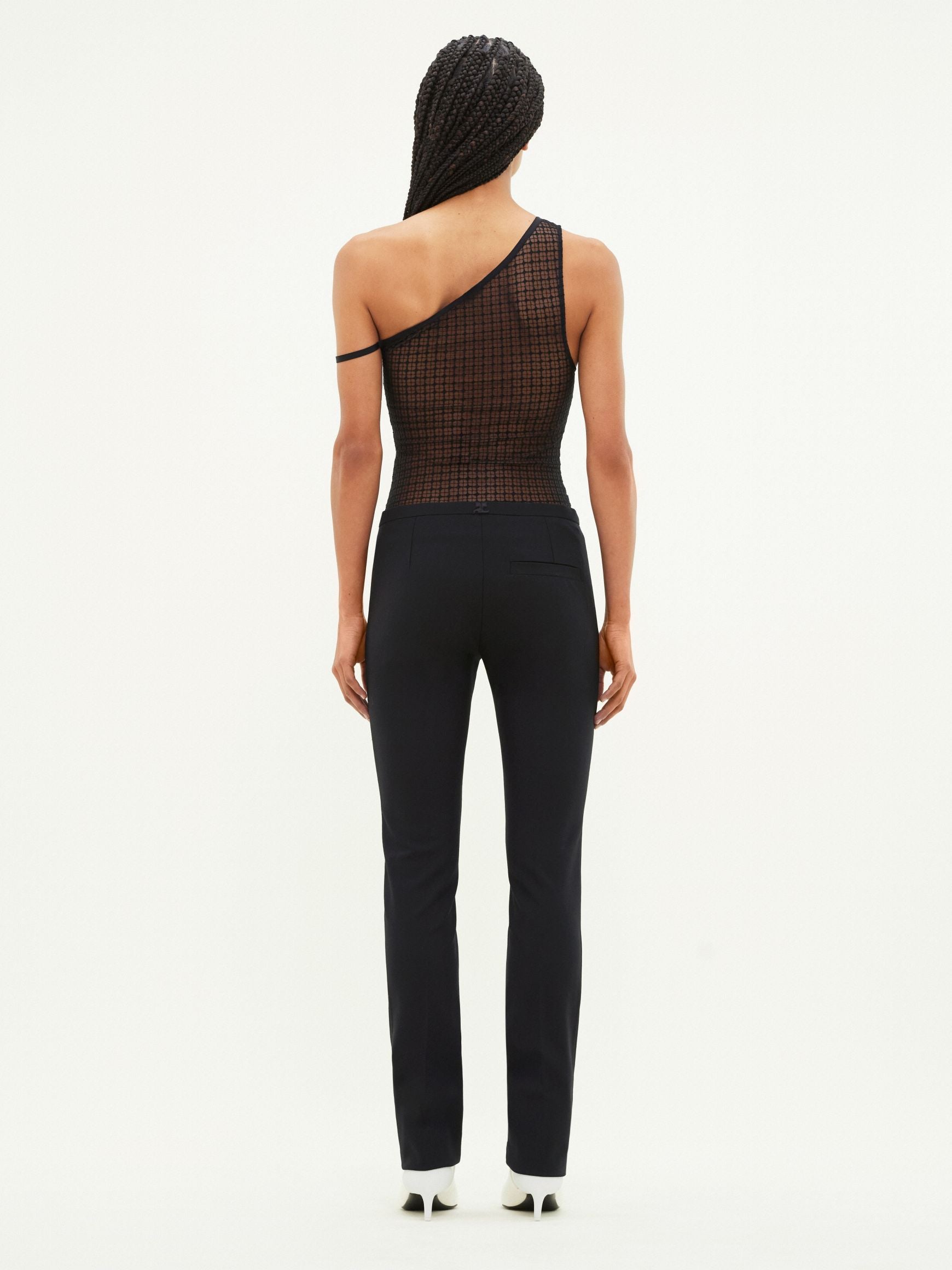 Asymetrical diamonds Top - Black