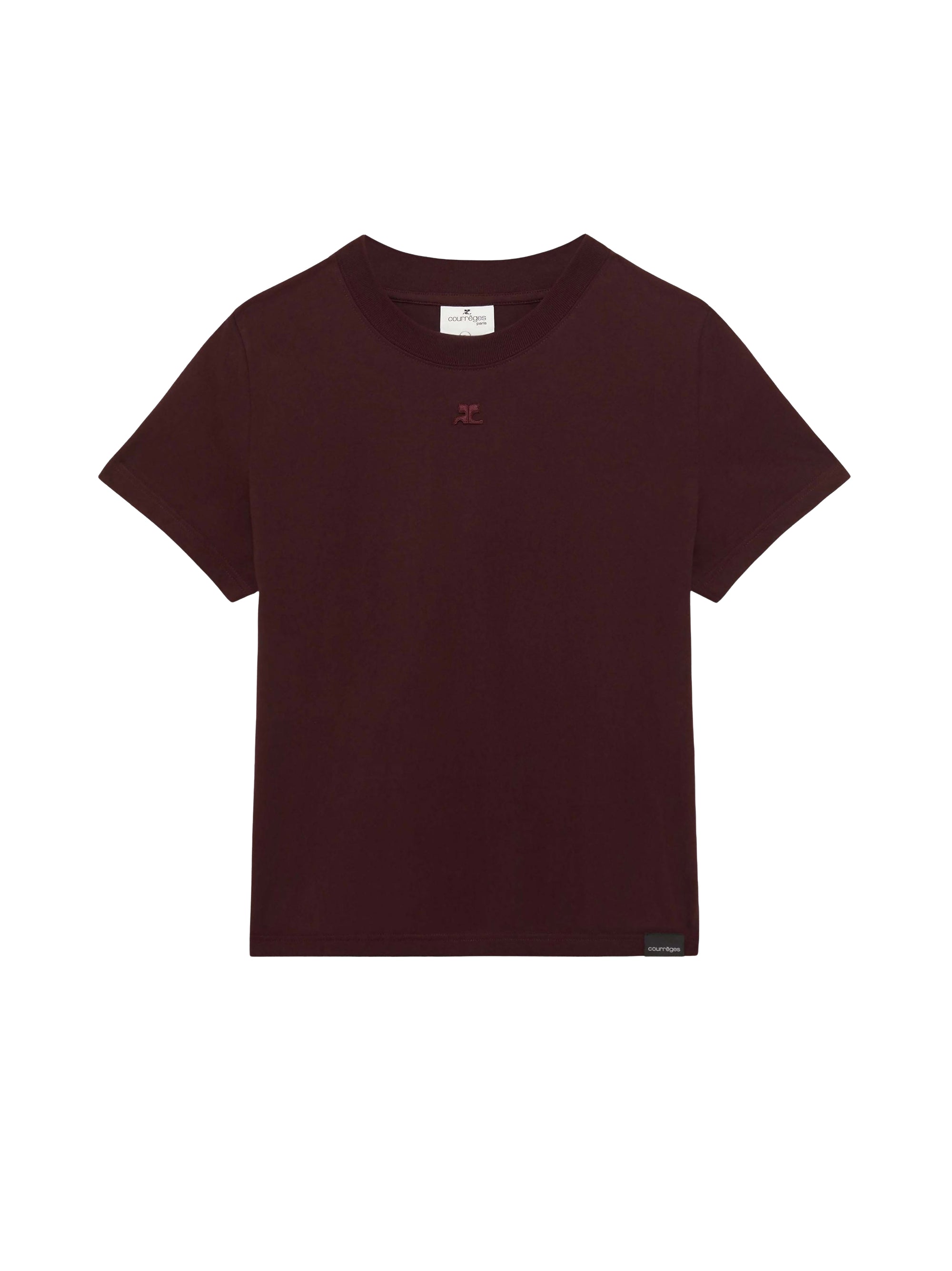 Straight short sleeve T-shirt - Burgundy