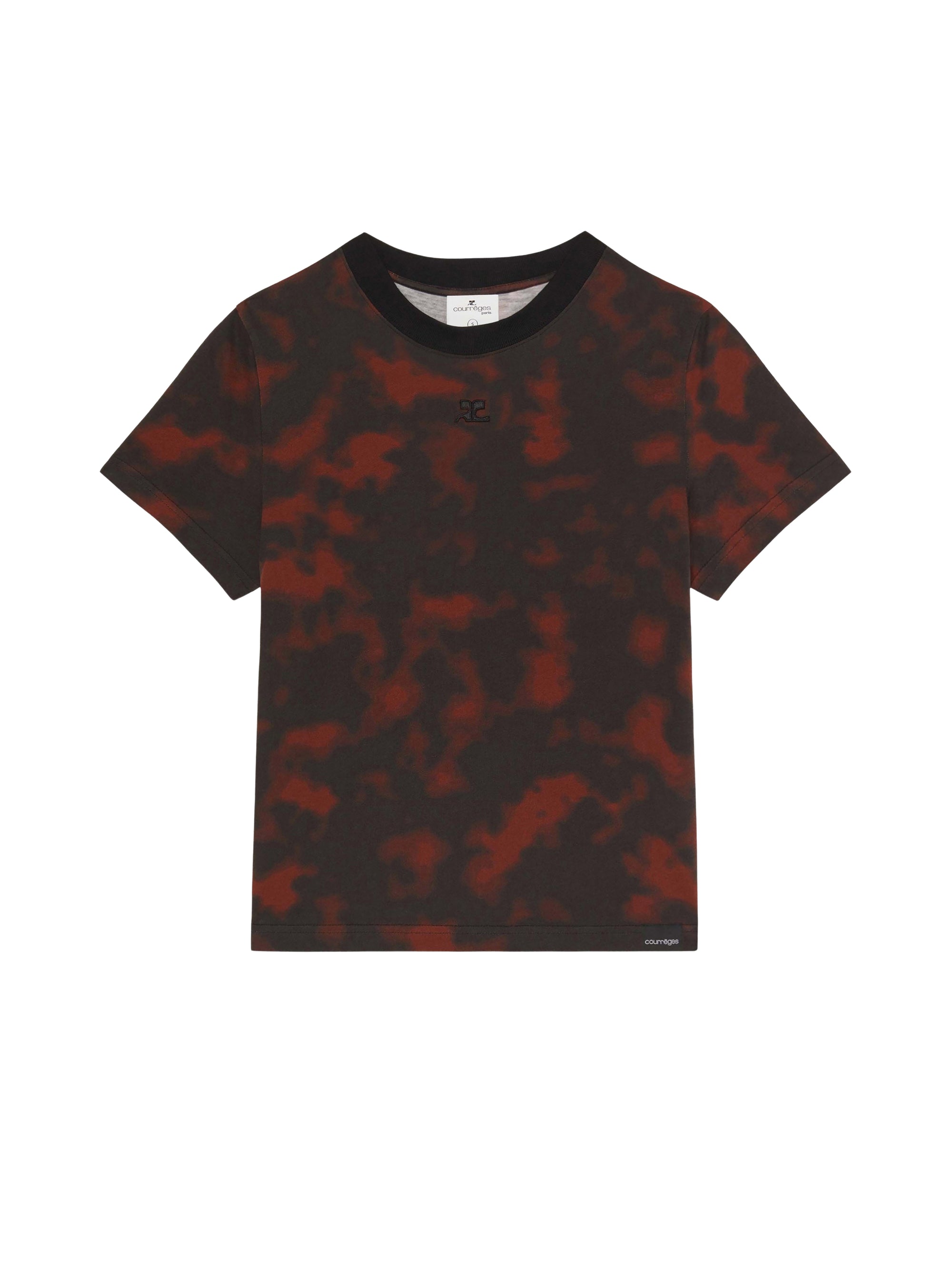 Tortoise ac straight T-shirt - Brown