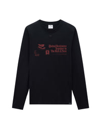 AC logo print T-shirt - Black