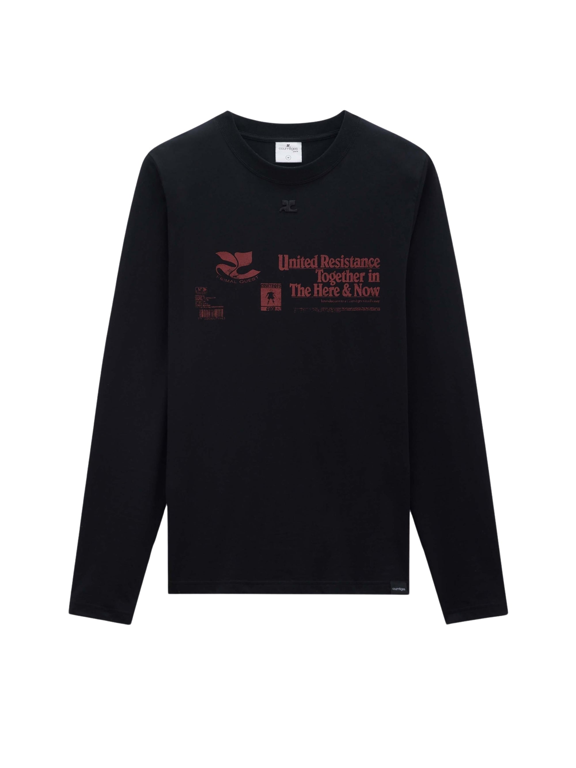 AC logo print T-shirt - Black