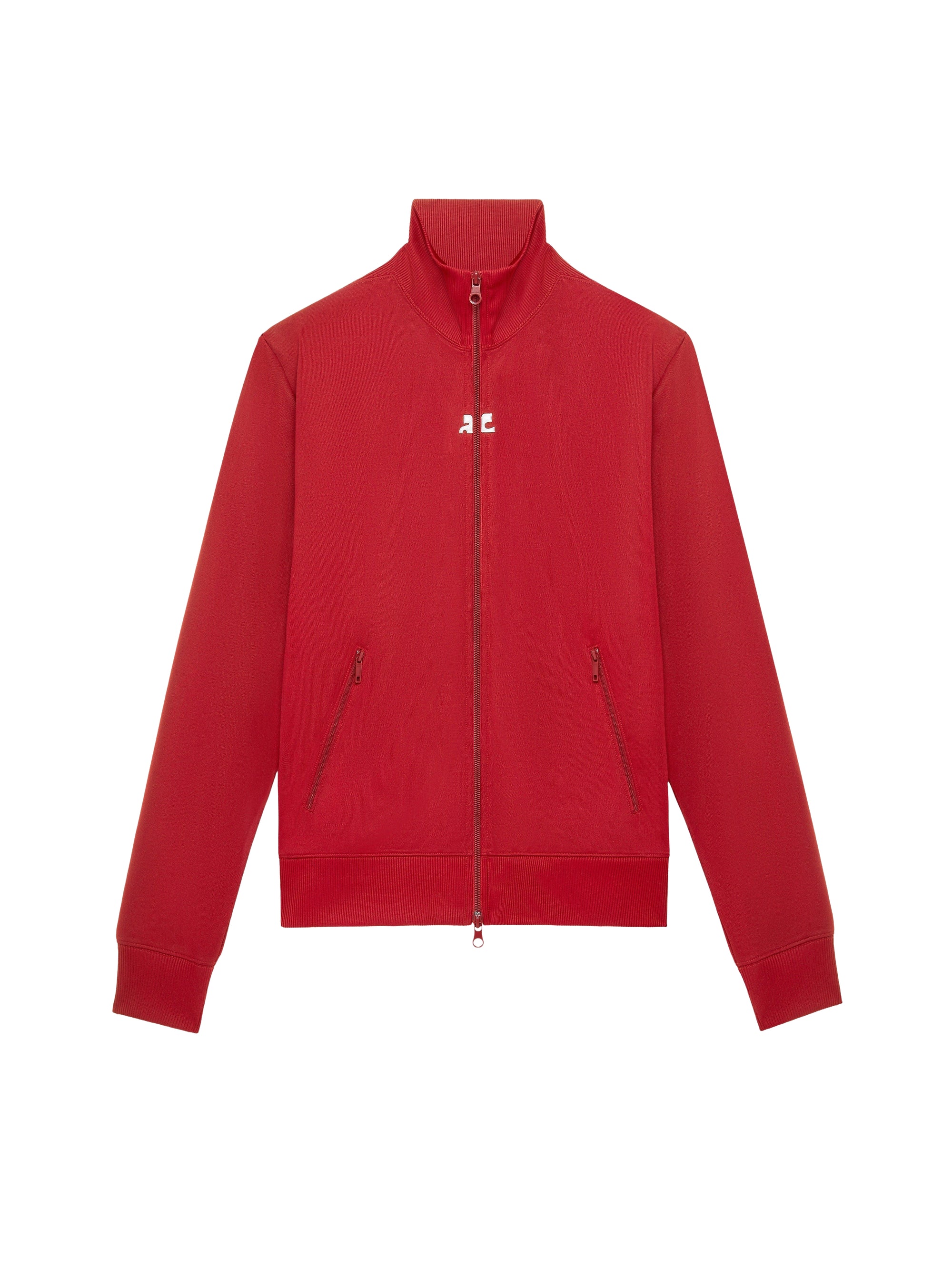Interlock tracksuit zipped Sweatshirt - Red