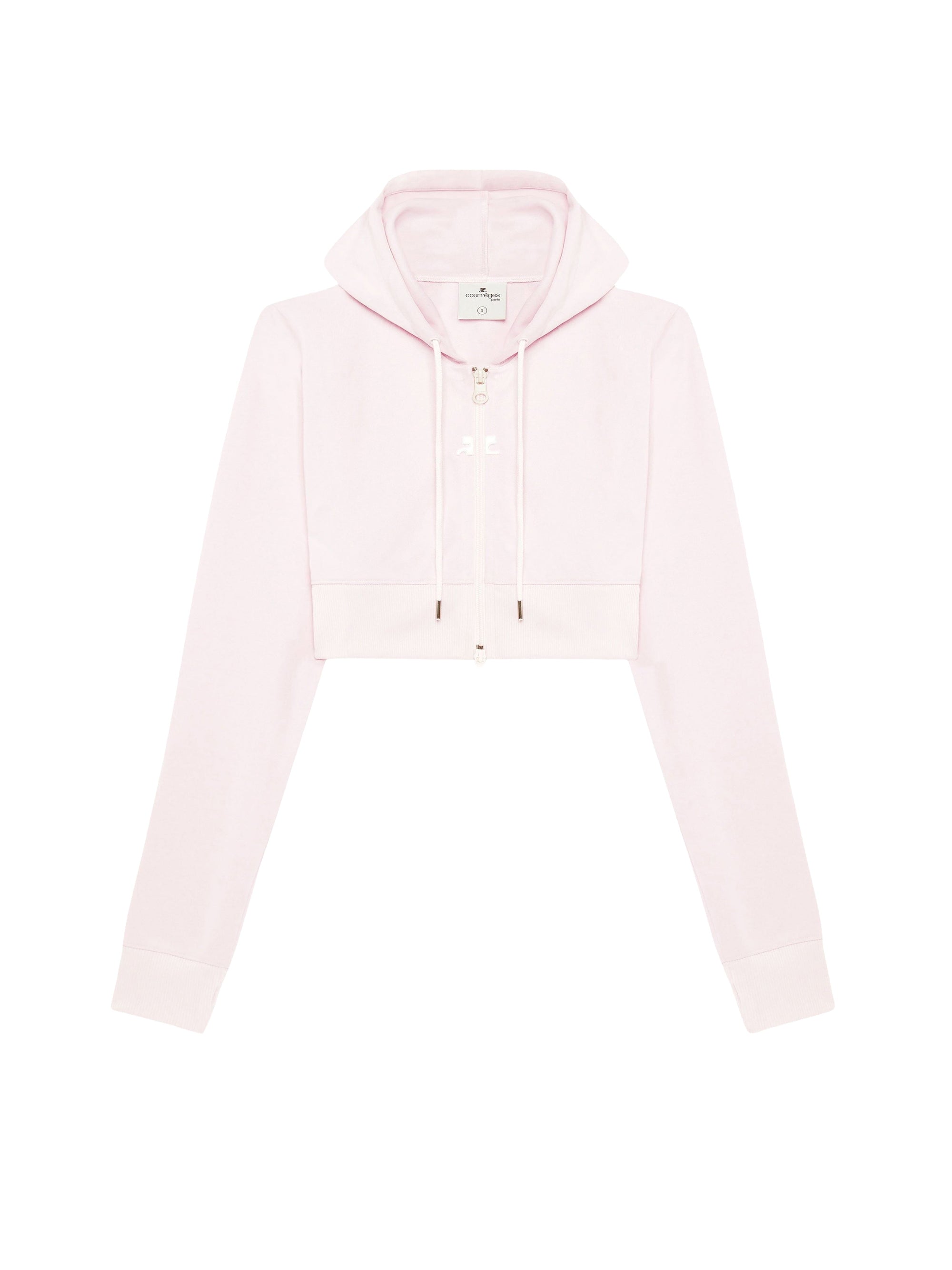 Cropped tracksuit interlock Jacket - Powder Pink