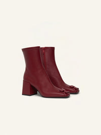 Heritage leather ankle Boots - Burgundy