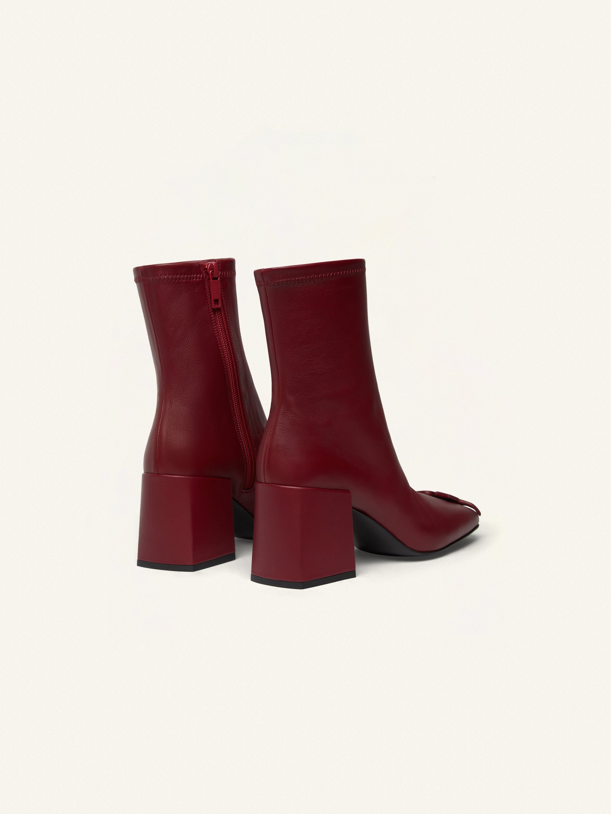 Heritage leather ankle Boots - Burgundy