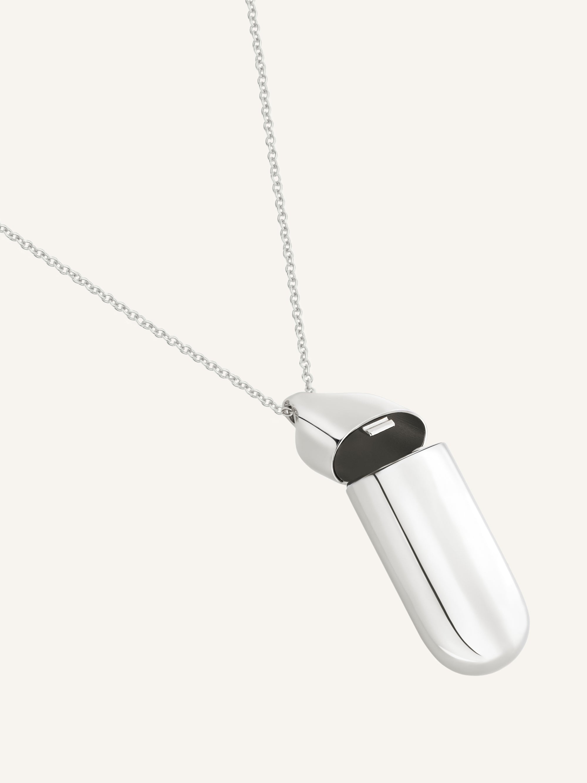 Flask Necklace - Silver