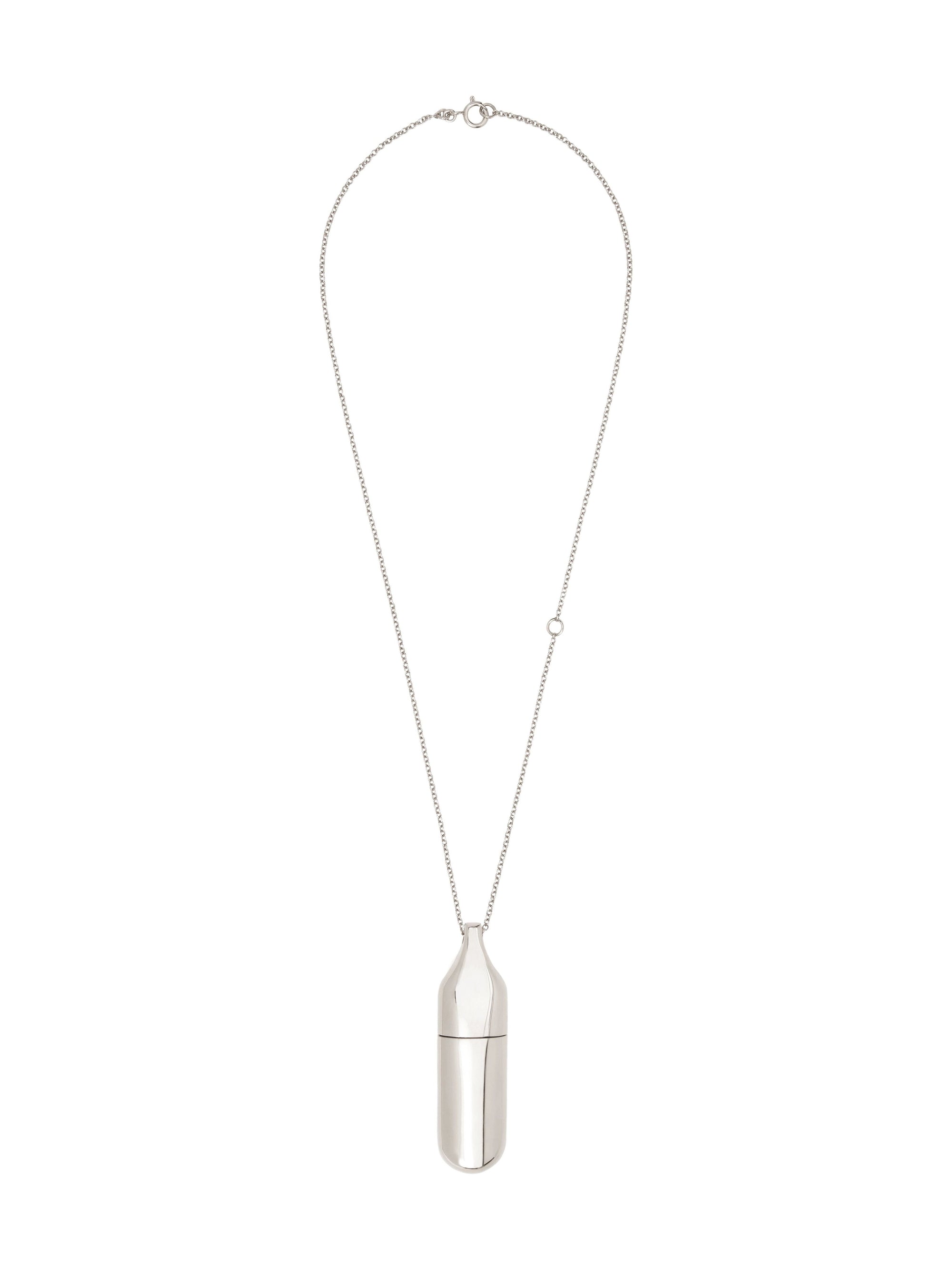 Flask Necklace - Silver