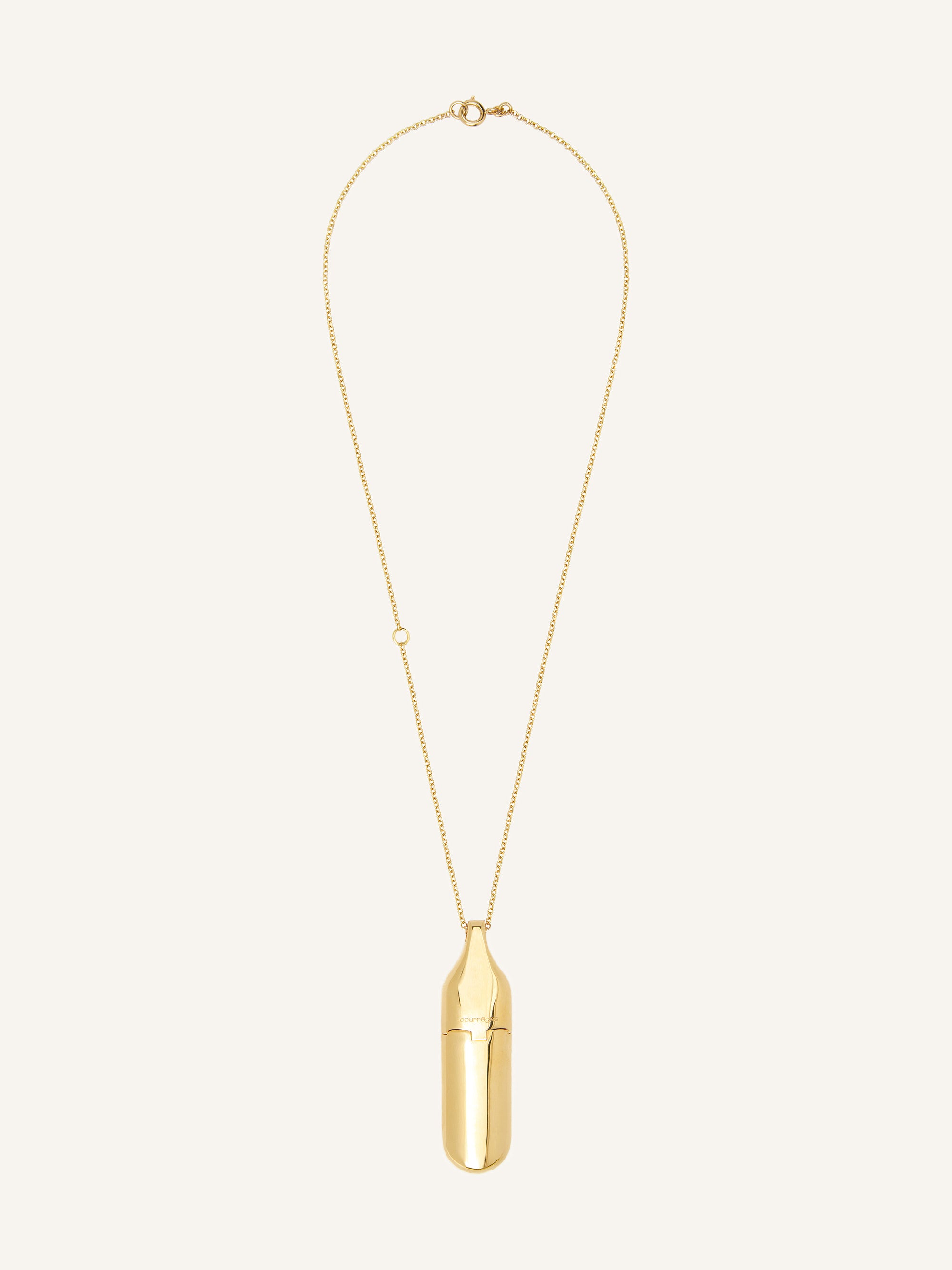 Flask Necklace - Light Gold