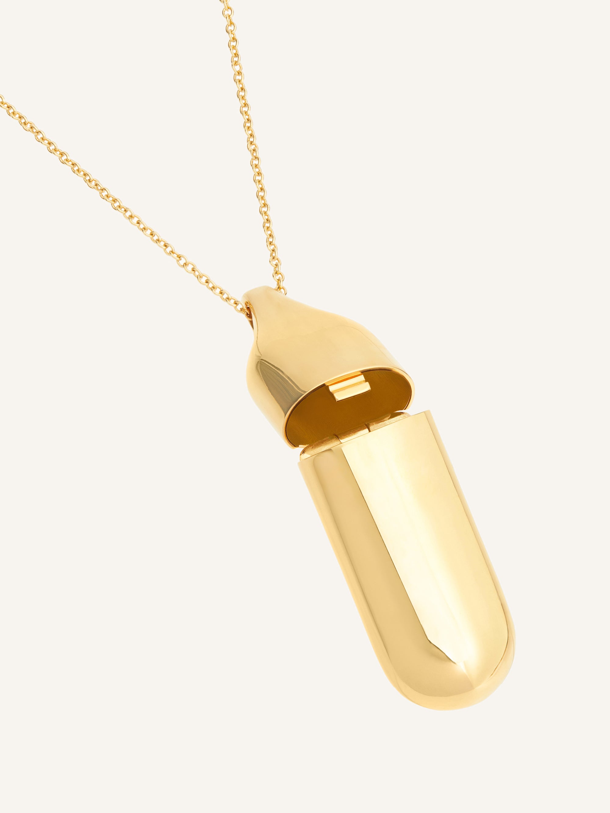 Flask Necklace - Light Gold