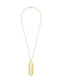 Flask Necklace - Light Gold