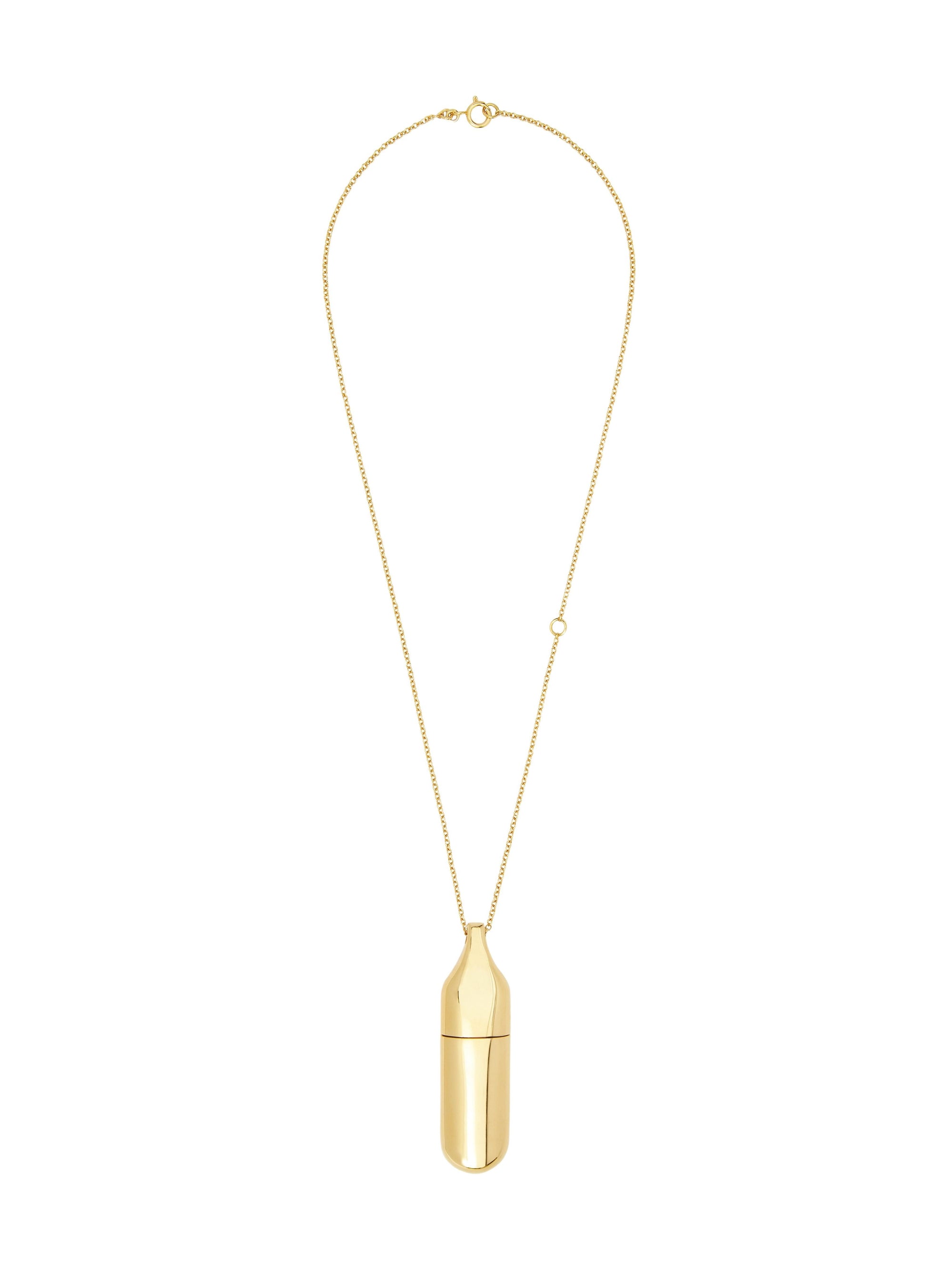 Flask Necklace - Light Gold