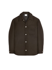 Wool Overshirt - Mud Brown