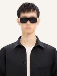 One pocket twill Shirt - Black