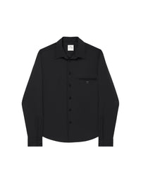 One pocket twill Shirt - Black