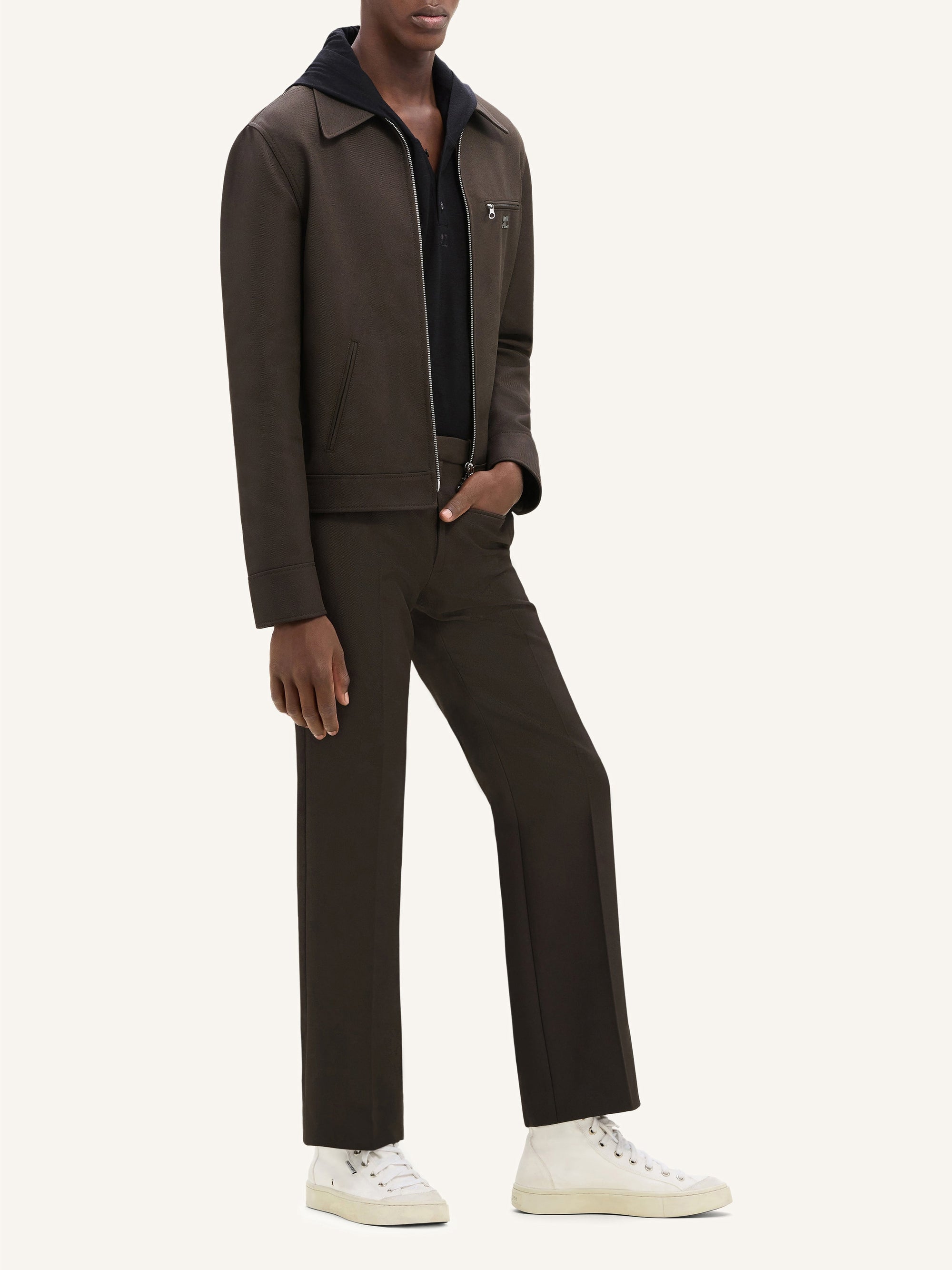 Heritage retro twill Pant - Mud Brown