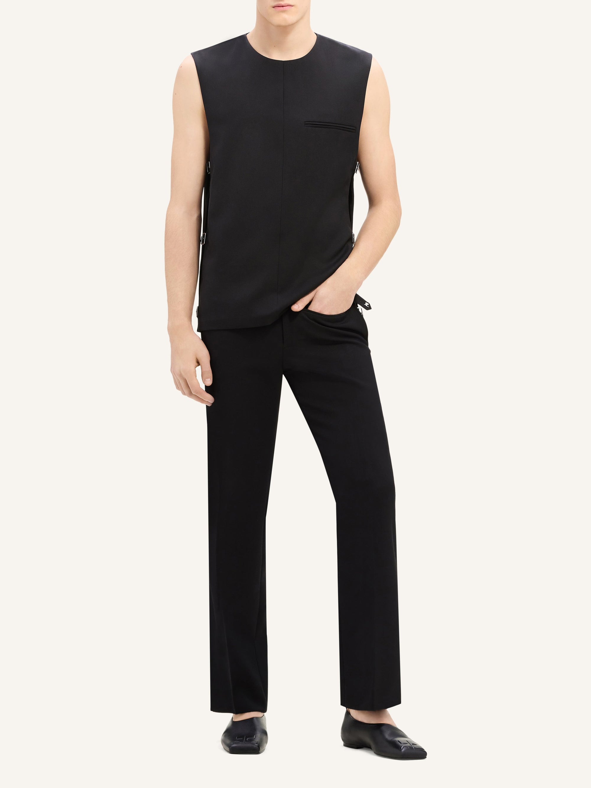 Heritage retro twill Pant - Black