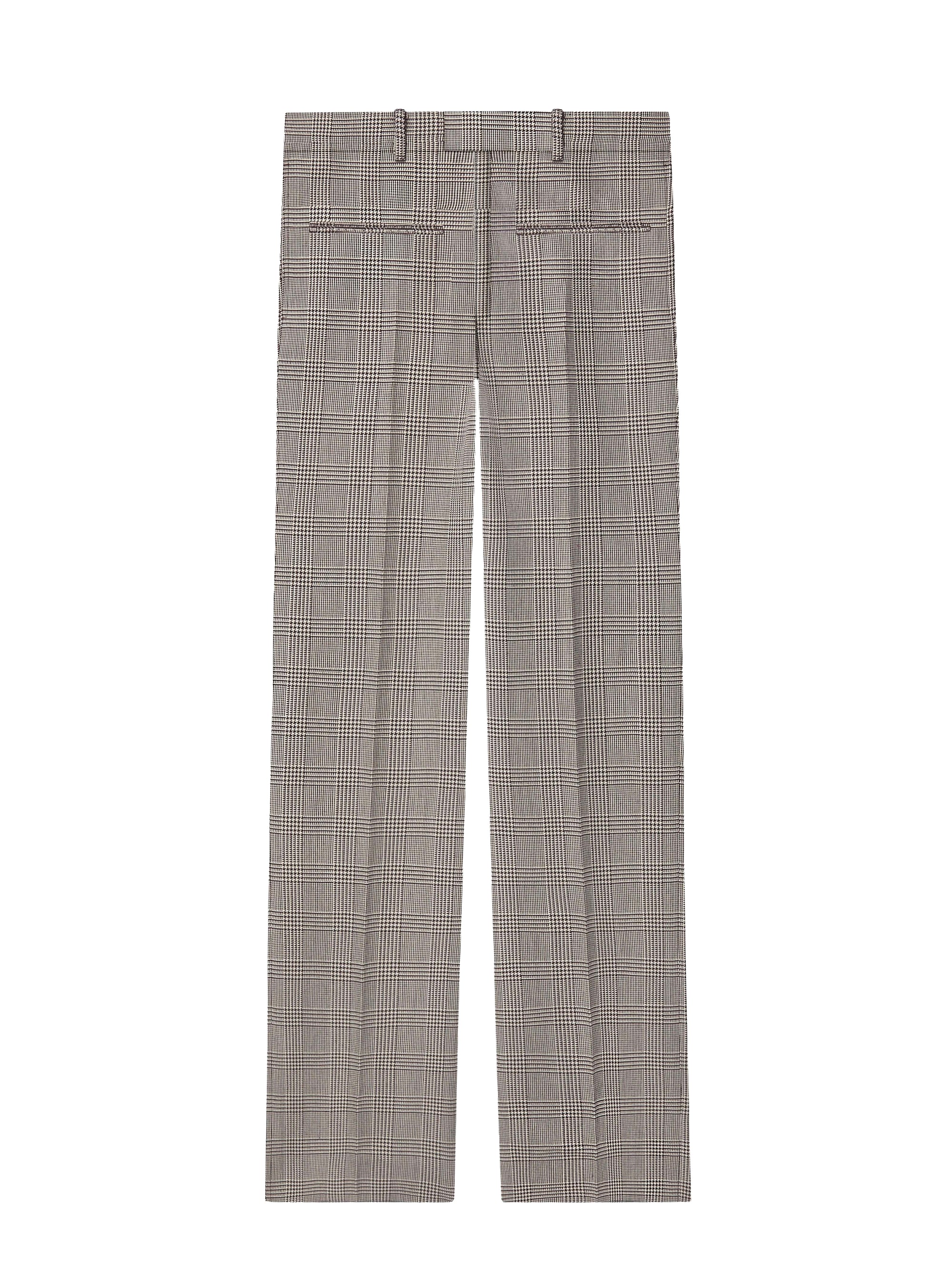 Heritage prince of wales wool Pant - Sand & Mud Brown