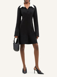 Polo tailoring mini Dress - Black