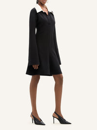 Polo tailoring mini Dress - Black