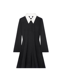 Polo tailoring mini Dress - Black