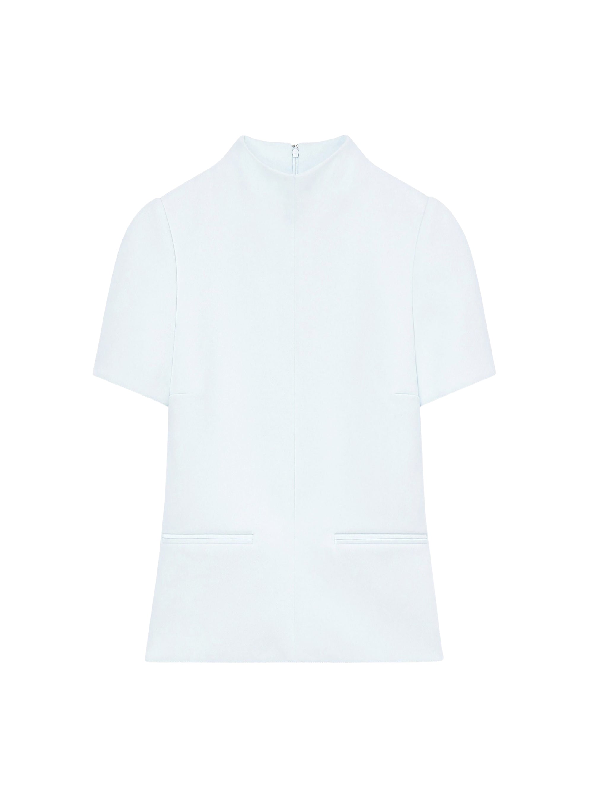 High collar twill Top - Iceberg