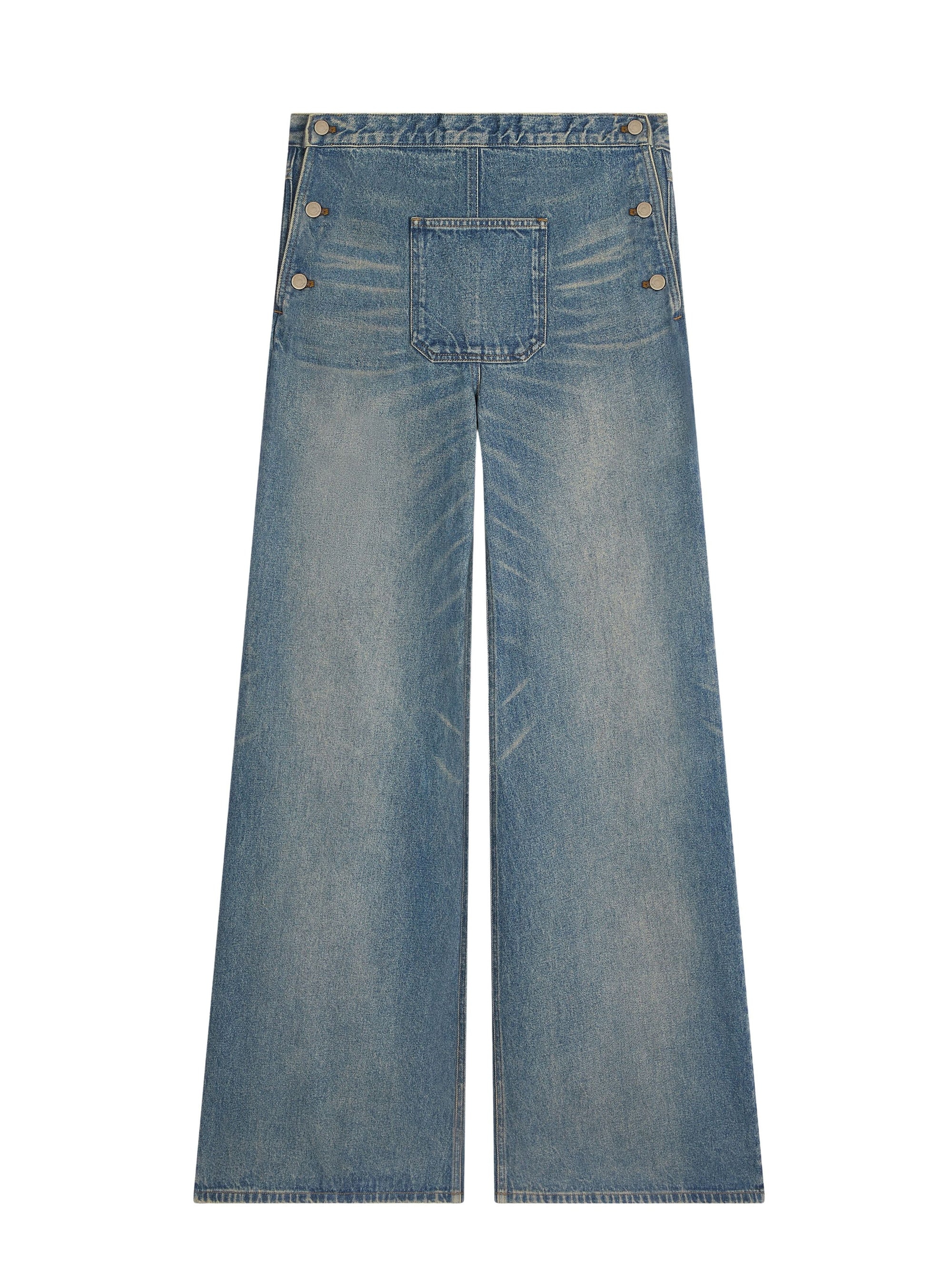 One pocket denim baggy Pant - Vintage Medium Blue