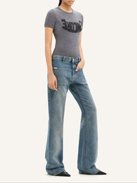 2-pocket denim bootcut Pant - Vintage Medium Blue