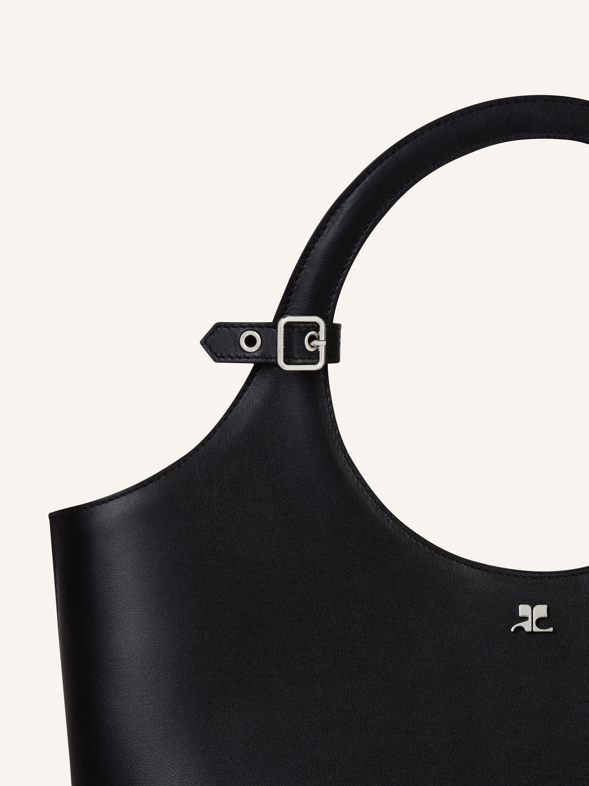 Medium holy leather Bag - Black