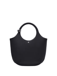 Medium holy leather Bag - Black