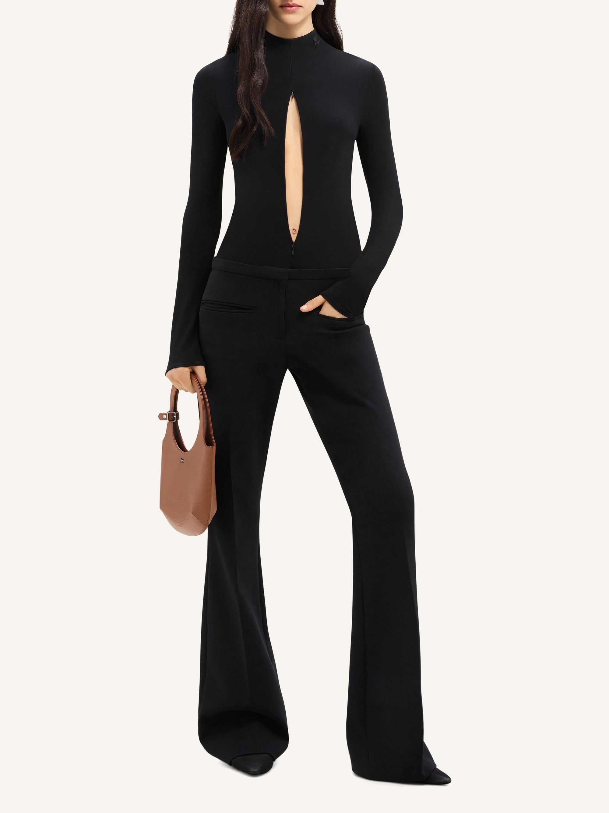 Drop volcano jersey Bodysuit - Black