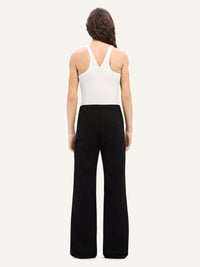 Criss cross 90's rib tank Top - White