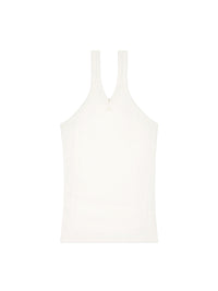 Criss cross 90's rib tank Top - Heritage White