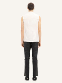 Draped tank Top - White