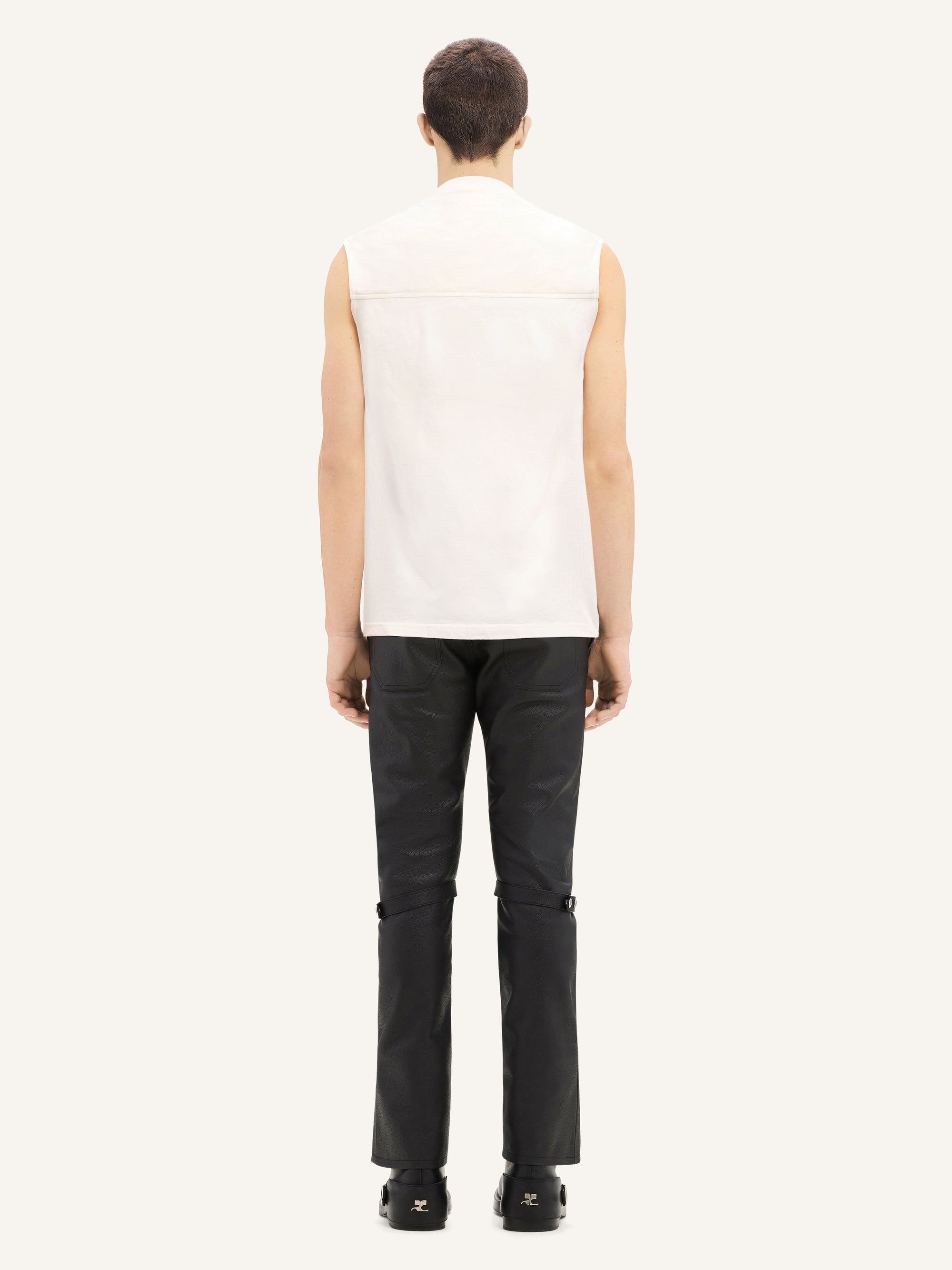 Draped tank Top - White