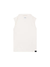 Draped tank Top - White