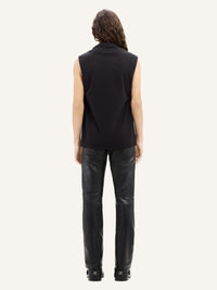Draped tank Top - Black