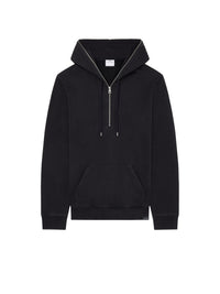 Zipped fleece Hoodie - Black