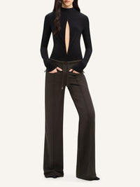 Tracksuit interlock baggy Pant - Mud Brown