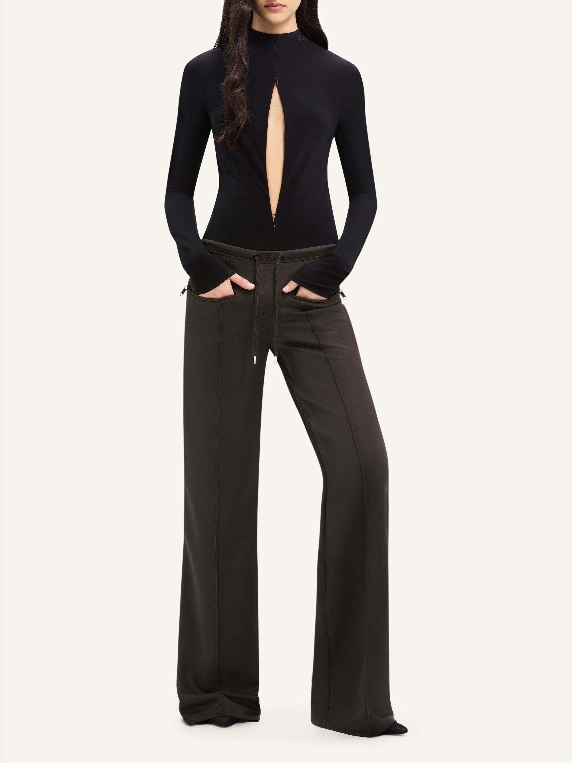 Tracksuit interlock baggy Pant - Mud Brown