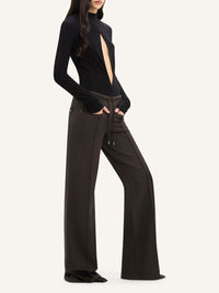 Tracksuit interlock baggy Pant - Mud Brown