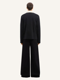 Contrasting cotton Polo Shirt - Black
