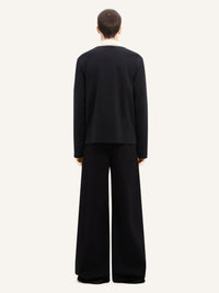 Contrasting cotton polo Shirt - Black & White
