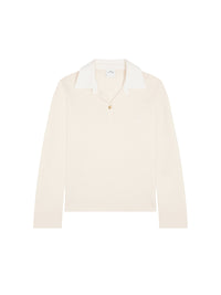 Contrasting cotton Polo Shirt - White