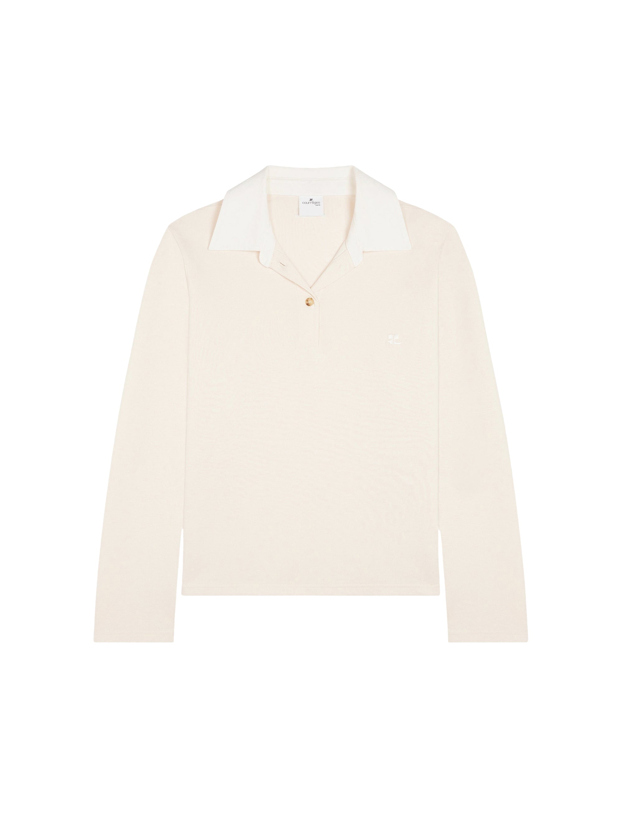 Contrasting cotton Polo Shirt - White