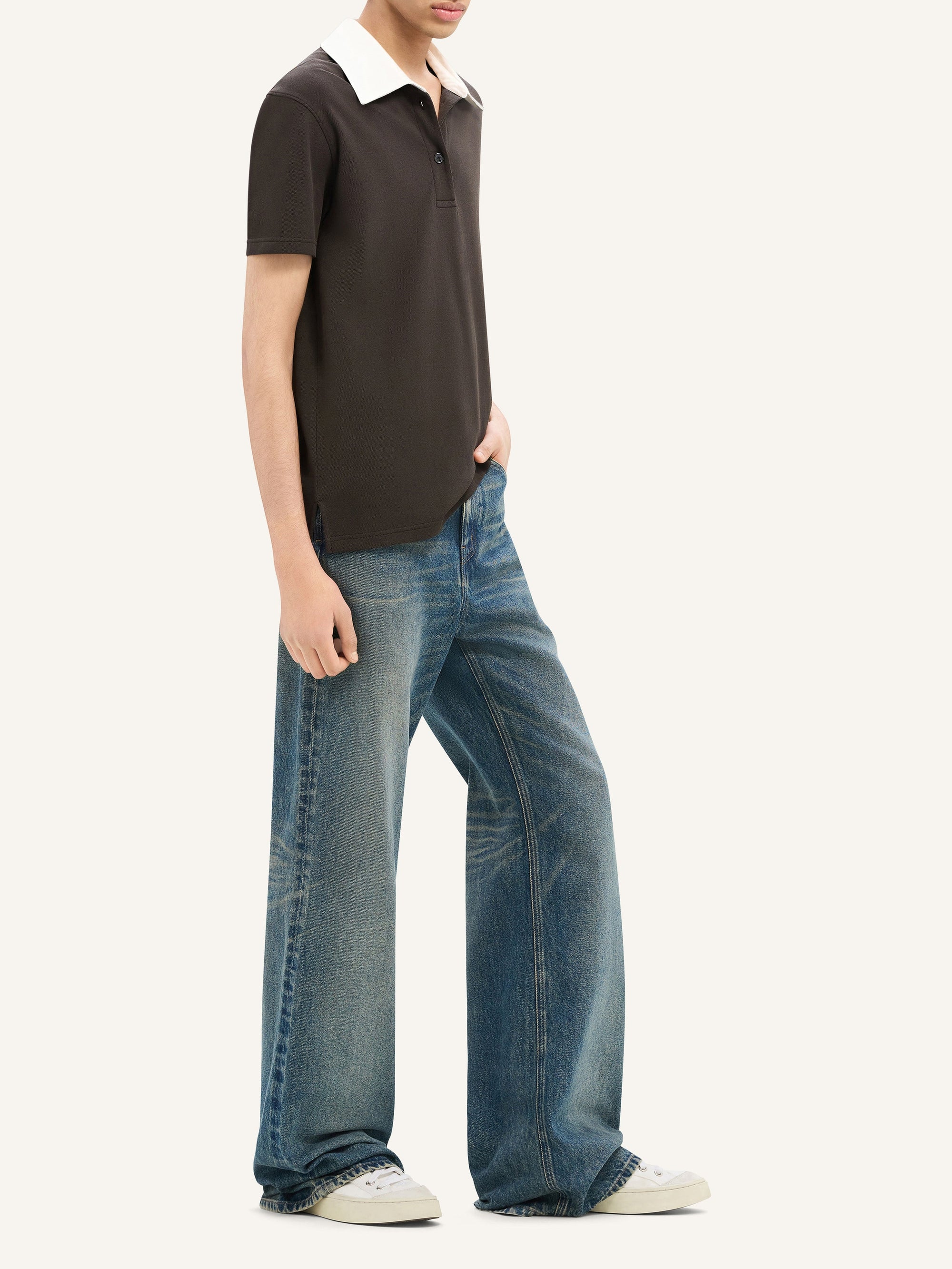 Ac cotton Polo - Mud Brown