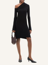Twist mini jersey Dress - Black