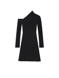 Twist mini jersey Dress - Black