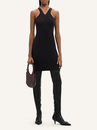Criss cross 90's mini Dress - Black