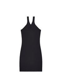 Criss cross 90's mini Dress - Black
